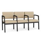 Lesro Lenox Steel® Heavy Duty 3 Seat With Center Arms Sofa