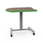 Elevate Adapt II XL 22"D x 33"L Height Adjustable Mobile Sit-Stand Student Desk with Beveled Lotz Armor Edge, 28"- 41" H