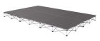 IntelliStage 12' x 8' Portable Stage Package with Carpeted Surface - 96 sq ft - 8" Height