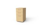 Indiana Furniture Canvas Mobile Pedestal with Two Box Drawers and One File Drawer - 15" X 19"