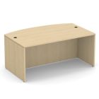 OS Laminate Bow Front Desk Shell - 66''W, Maple