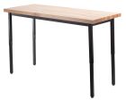 Heavy Duty 500 LB Adjustable All-Purpose Table - Butcher Block Top - 24" W x 54" L