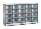 Rainbow Accents 20 Cubbie-Tray Mobile Storage - without Trays - Teal