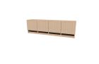 Indiana Furniture Canvas Wall Hung Hutch with Paper Slots - 15" X 78"