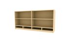 Indiana Furniture Canvas Tall Wall Mount Open Hutch with Paper Slots - 15" X 84"